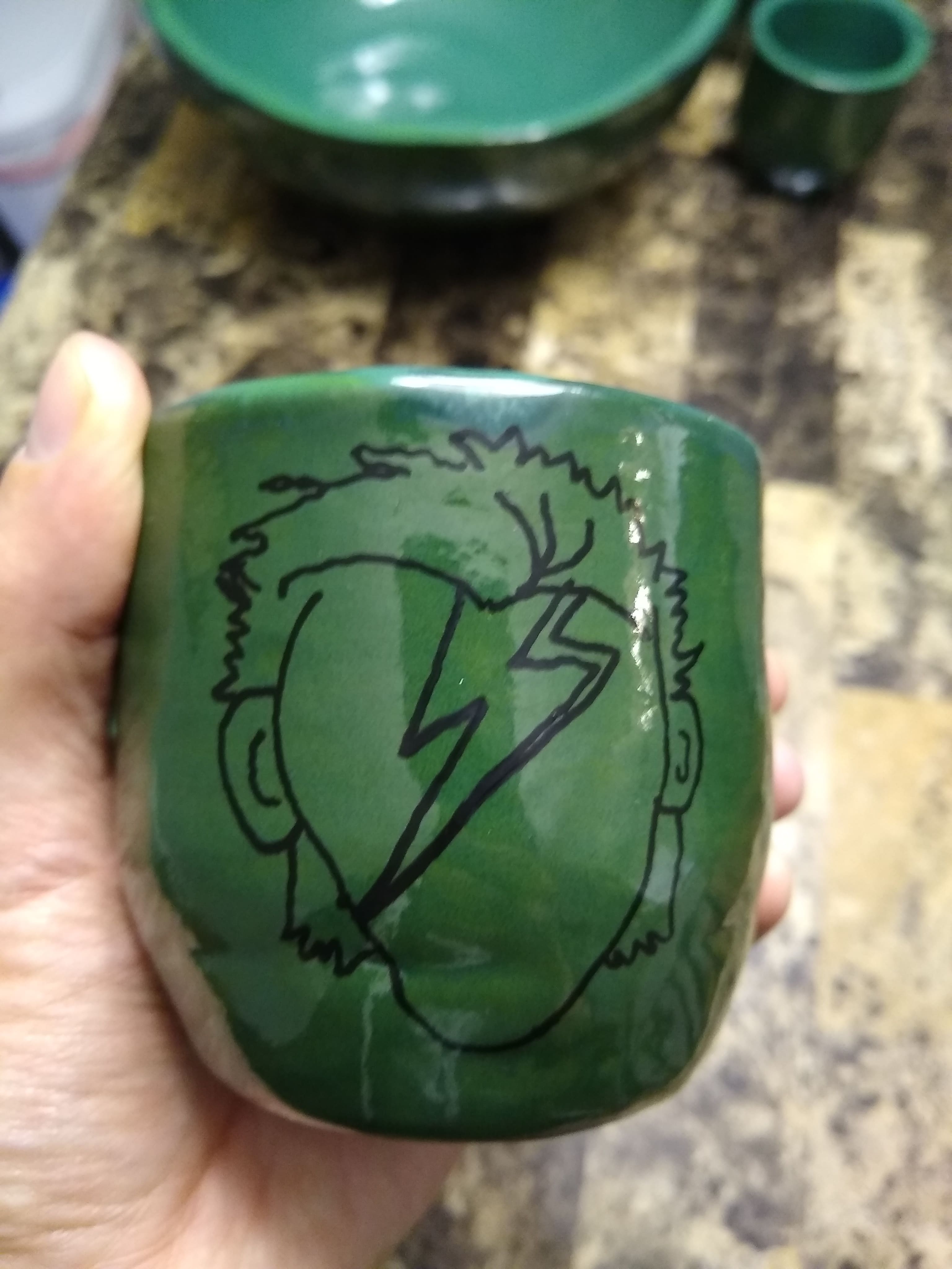 mug with Bowie motif